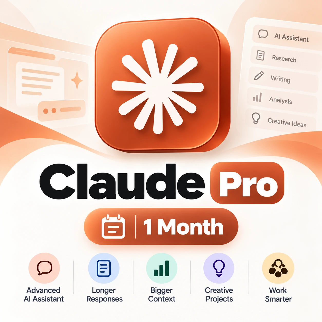 Claude Pro | 1 Month