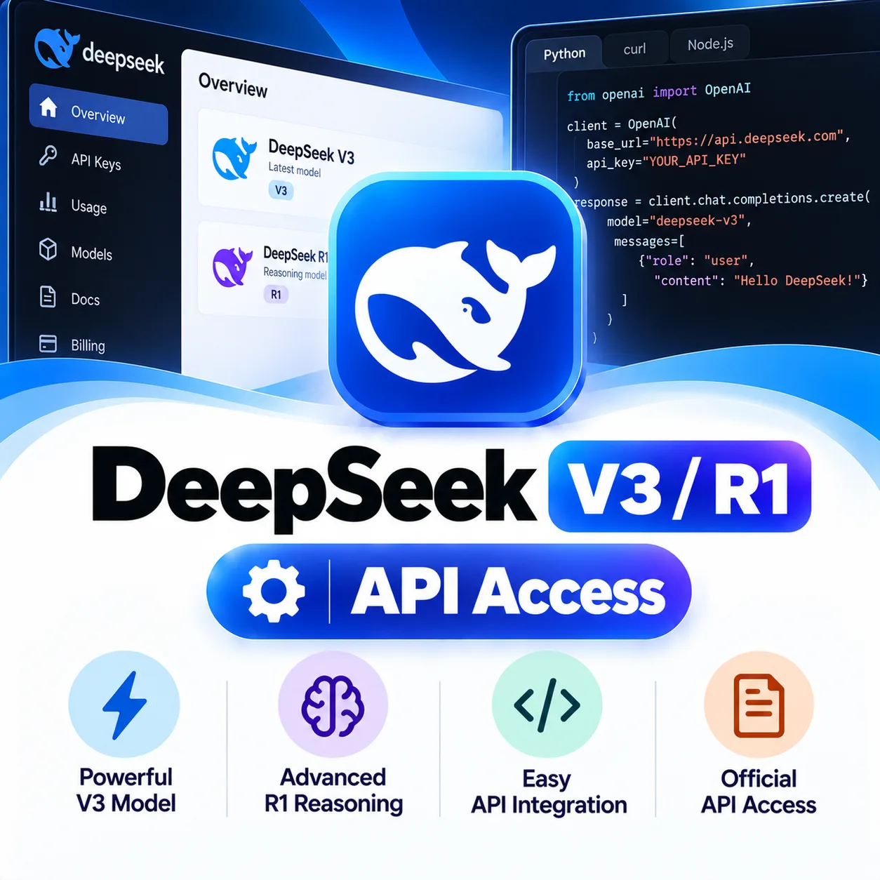 DeepSeek V3 / R1 API Access