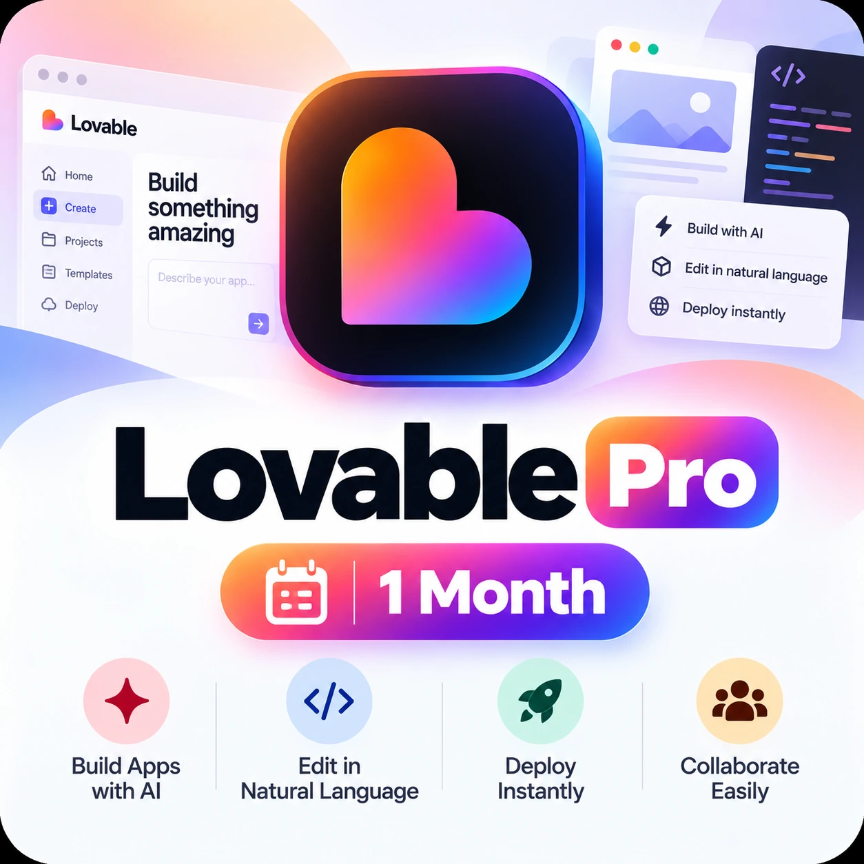 Lovable Pro | 1 Month