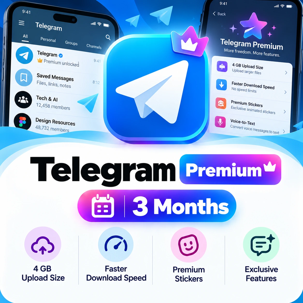 Telegram Premium | 3 Months