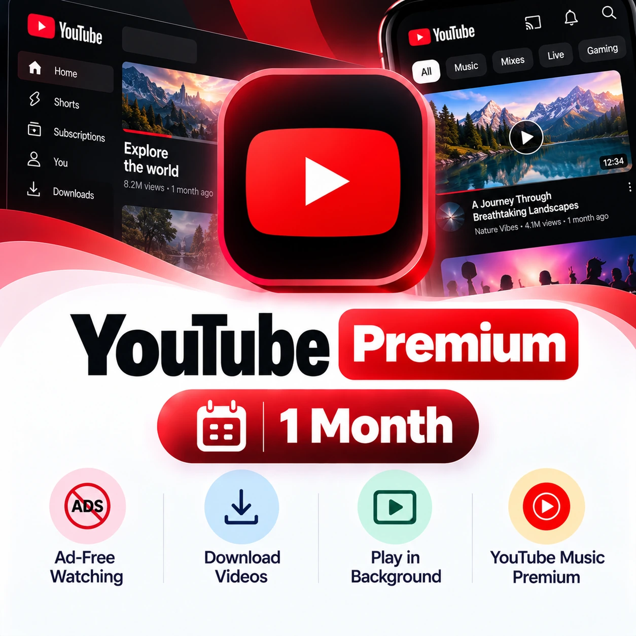 YouTube Premium | 1 Month